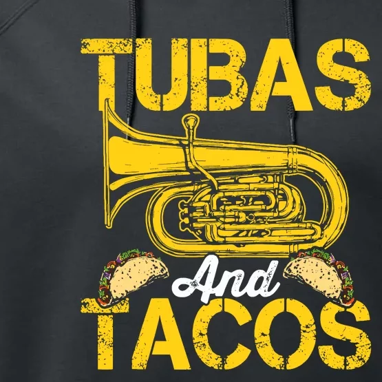 Tubas Tacos Expert Tuba Player Musician Music Playing Lover Performance Fleece Hoodie