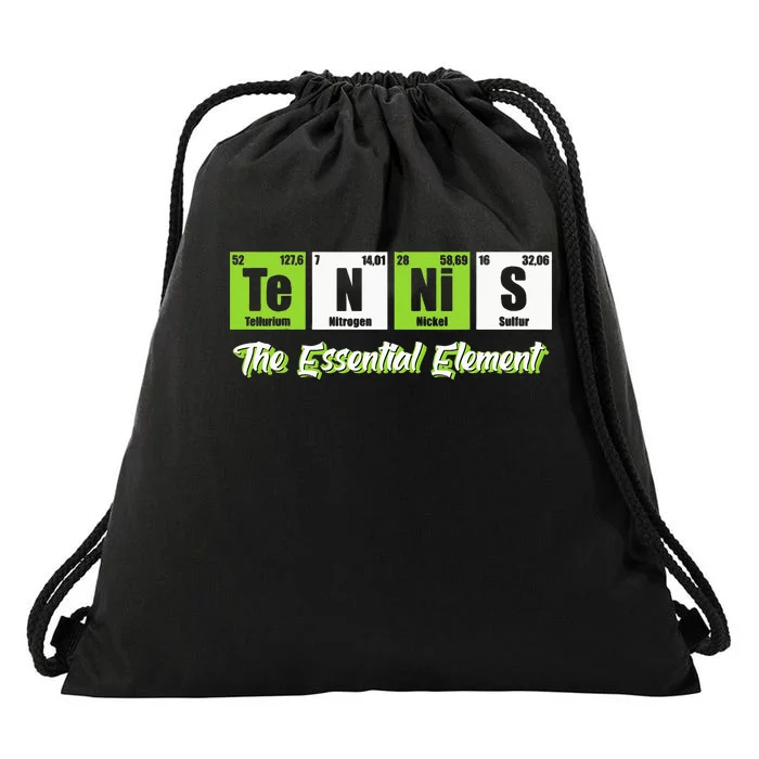 Tennis The Essential Element Funny Love Tennis Drawstring Bag