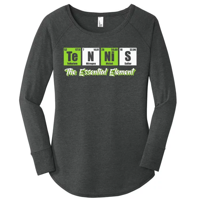 Tennis The Essential Element Funny Love Tennis Women's Perfect Tri Tunic Long Sleeve Shirt