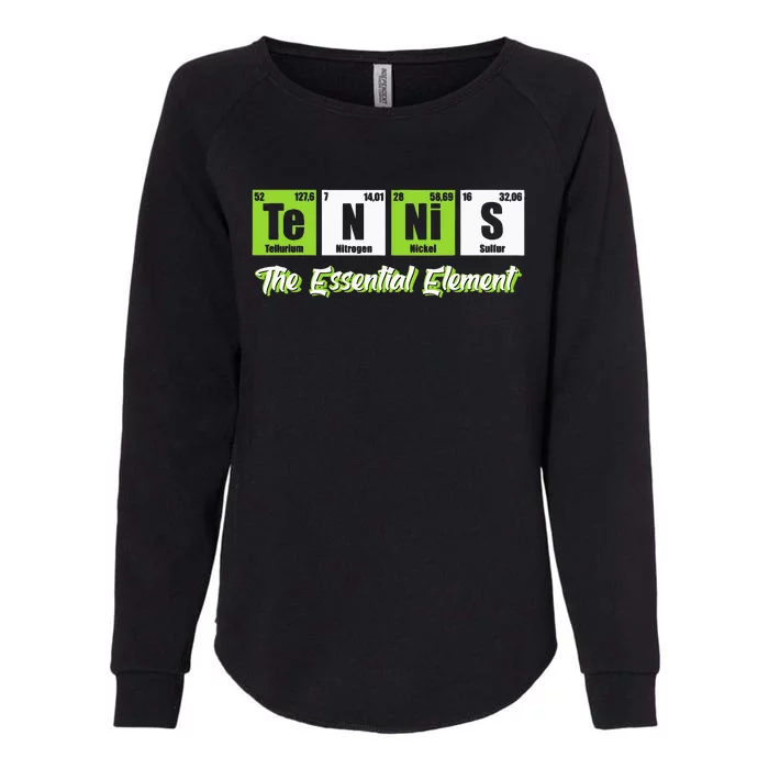 Tennis The Essential Element Funny Love Tennis Womens California Wash Sweatshirt