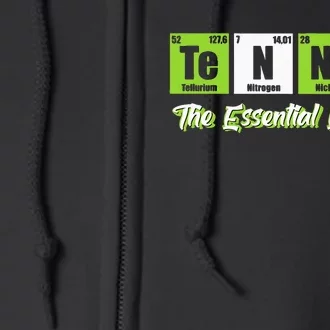 Tennis The Essential Element Funny Love Tennis Full Zip Hoodie