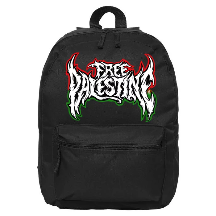 Til The End Free Palestine 16 in Basic Backpack