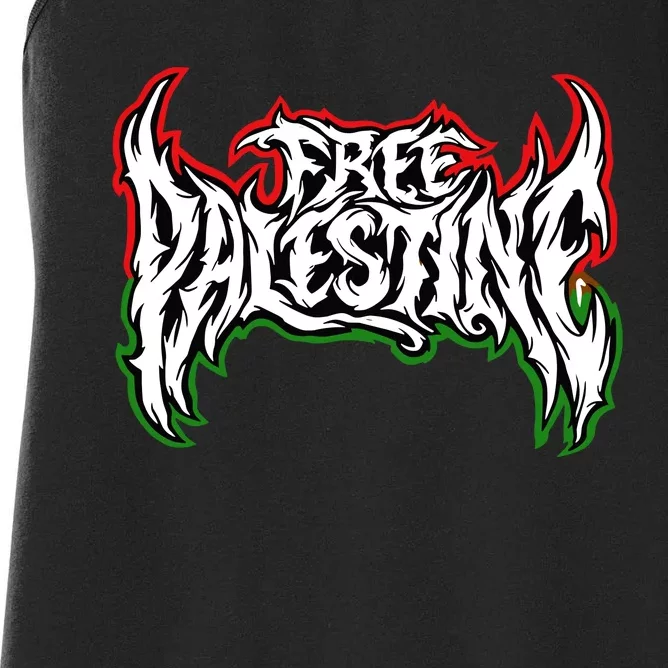 Til The End Free Palestine Women's Racerback Tank