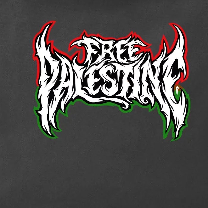 Til The End Free Palestine Zip Tote Bag