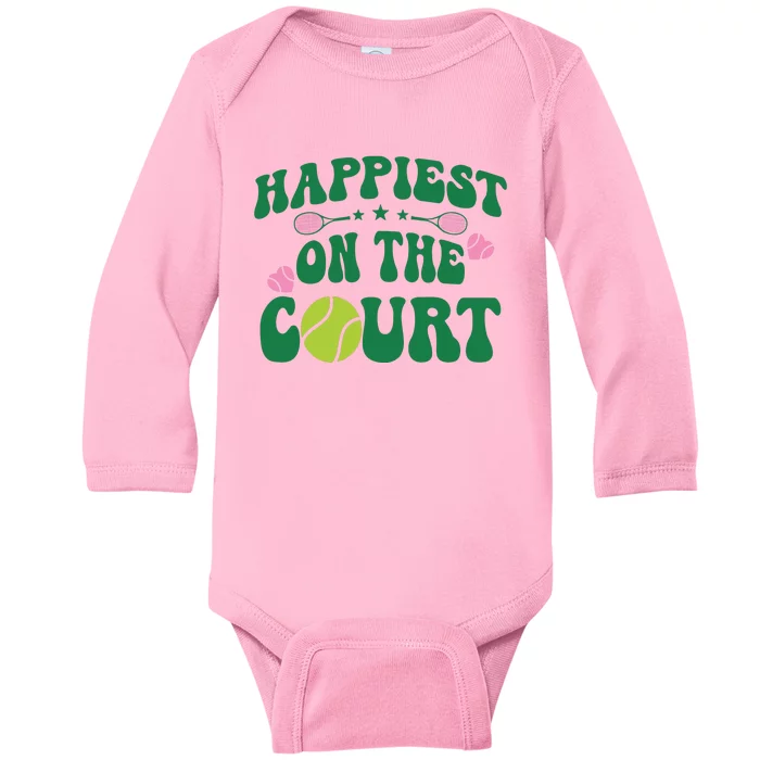 Tennis Baby Long Sleeve Bodysuit