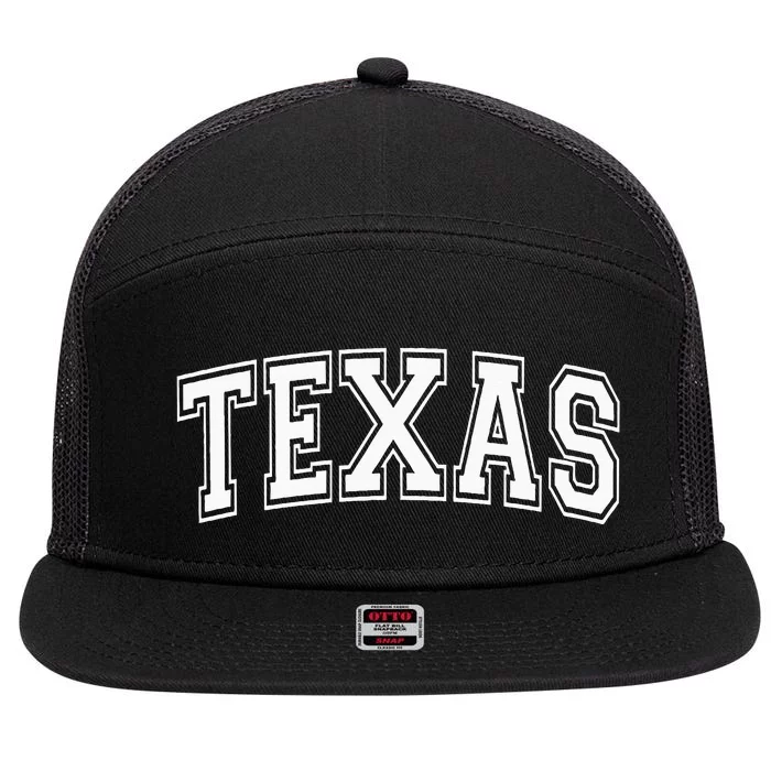 Texas 7 Panel Mesh Trucker Snapback Hat