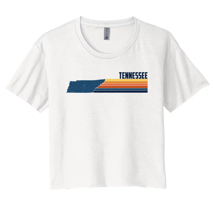 Retro Vintage Tennessee Women's Crop Top Tee