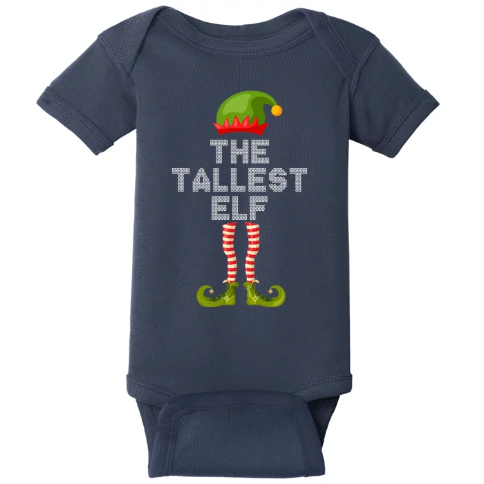 The Tallest Elf Funny Matching Christmas Baby Bodysuit