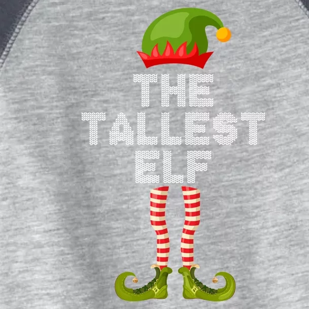 The Tallest Elf Funny Matching Christmas Toddler Fine Jersey T-Shirt