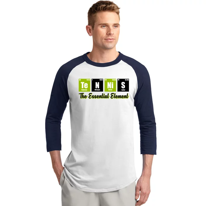 Tennis The Essential Element Baseball Sleeve Shirt