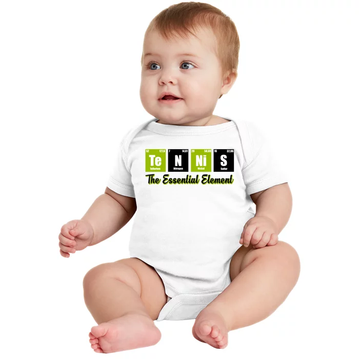 Tennis The Essential Element Baby Bodysuit