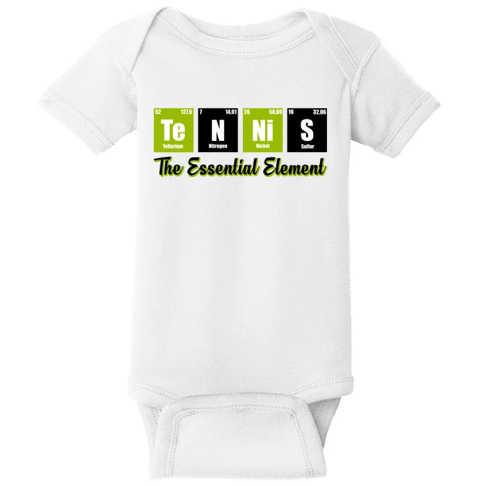 Tennis The Essential Element Baby Bodysuit