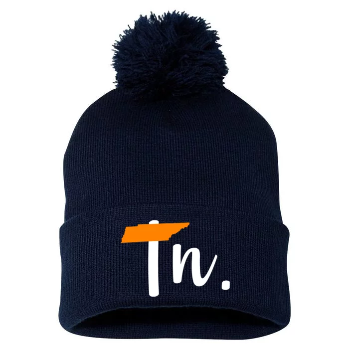 Tennessee Pom Pom 12in Knit Beanie