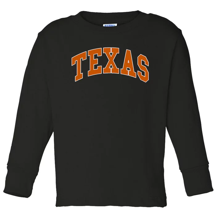 Texas Toddler Long Sleeve Shirt