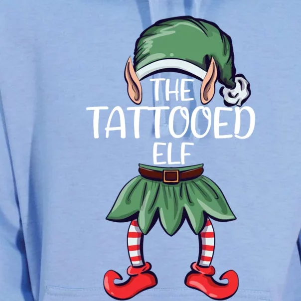 The Tattooed Elf Christmas Matching Family Group Elf Great Gift Unisex Surf Hoodie