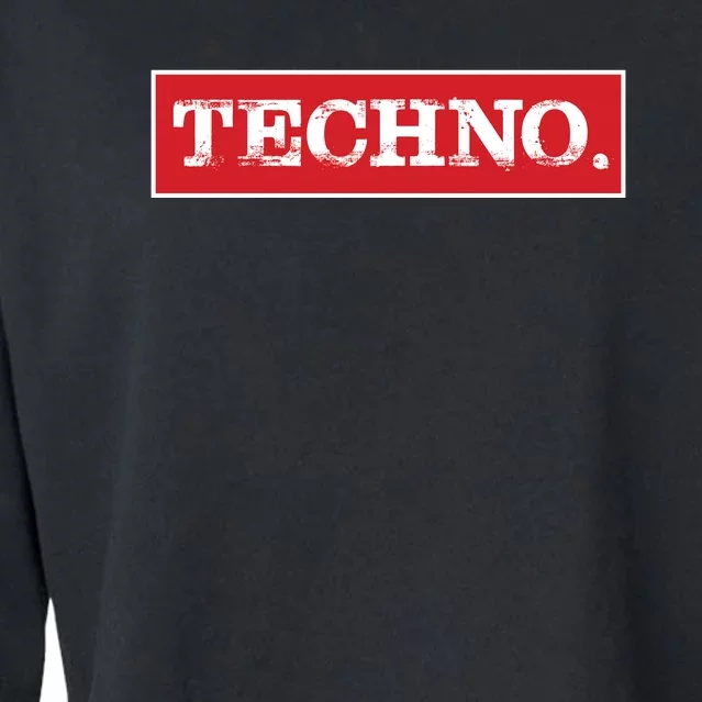 Techno Cropped Pullover Crew