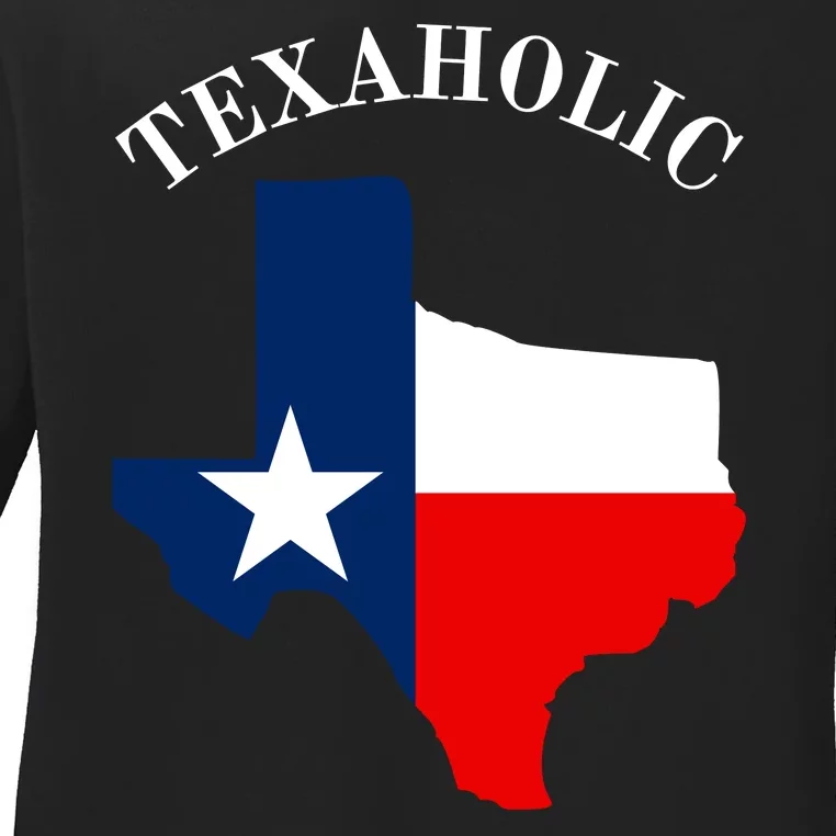 Texaholic Ladies Long Sleeve Shirt