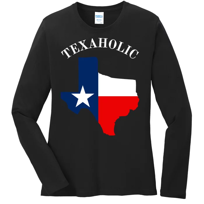 Texaholic Ladies Long Sleeve Shirt