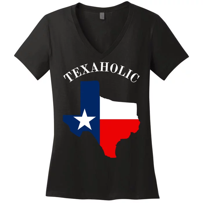 Texaholic Women's V-Neck T-Shirt