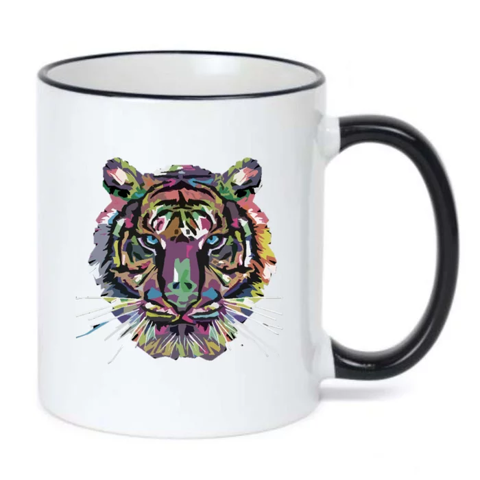 Tiger Trendy Easy Animal Print Tiger Cool Gift Black Color Changing Mug