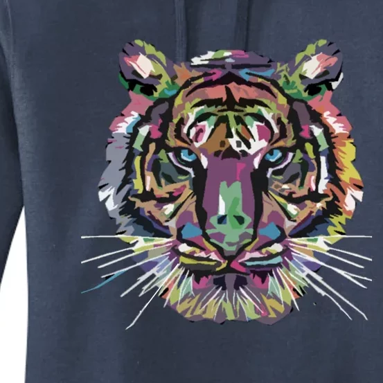 Tiger Trendy Easy Animal Print Tiger Cool Gift Women's Pullover Hoodie