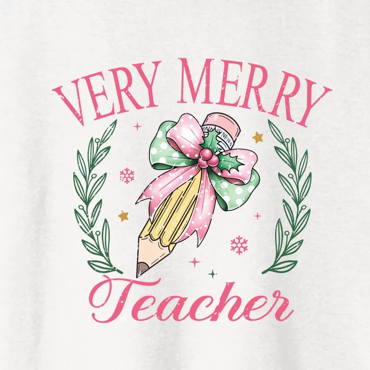 Teacher Women's Crop Top Tee