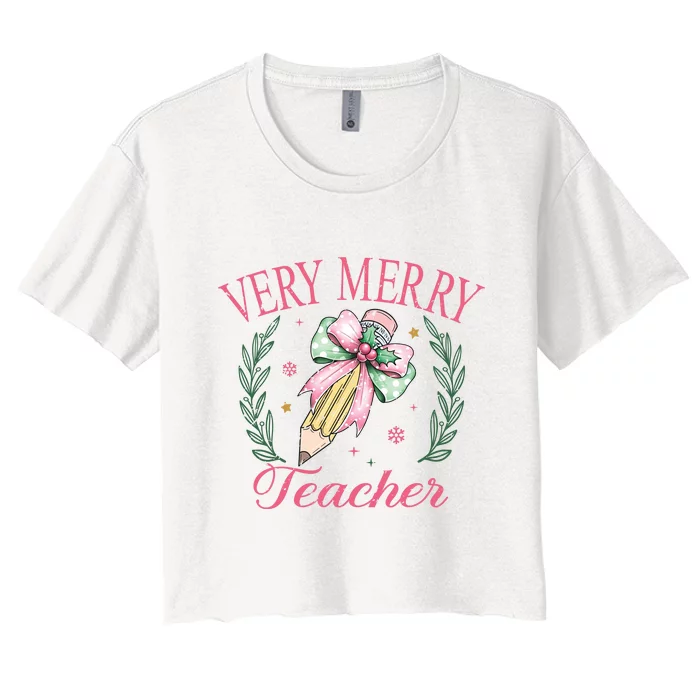 Teacher Women's Crop Top Tee