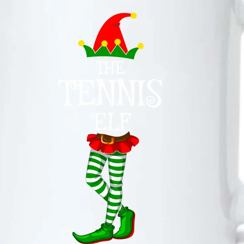 The Tennis Elf Family Matching Xmas Funny Idea Christmas Gift Black Color Changing Mug