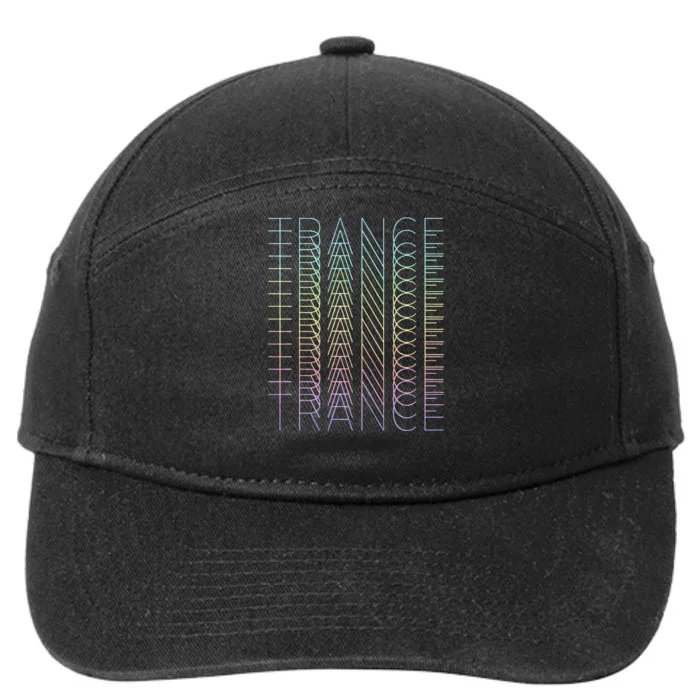 Trance Techno Edm Music Dj Rave Party Festival 7-Panel Snapback Hat