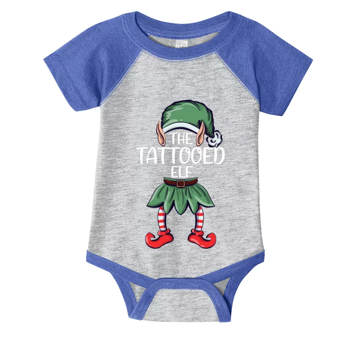 The Tattooed Elf Christmas Matching Family Group Elf Great Gift Infant Baby Jersey Bodysuit