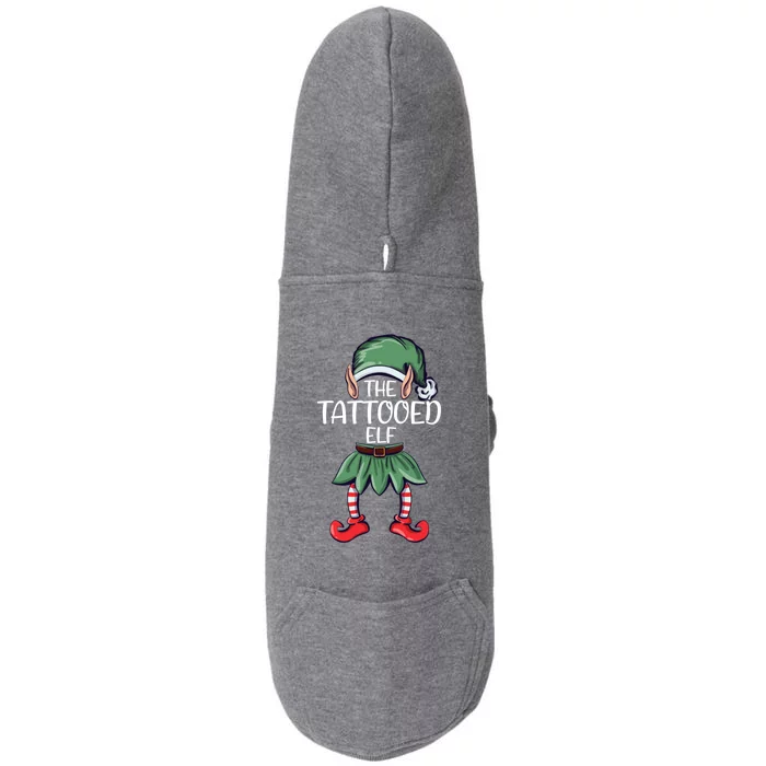 The Tattooed Elf Christmas Matching Family Group Elf Great Gift Doggie 3-End Fleece Hoodie