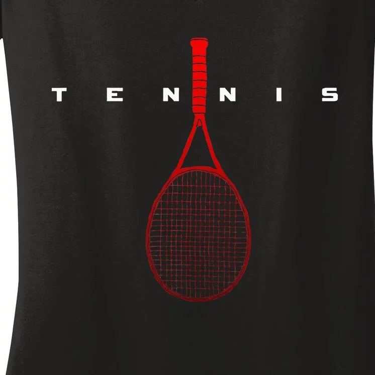 Tennis Women's V-Neck T-Shirt