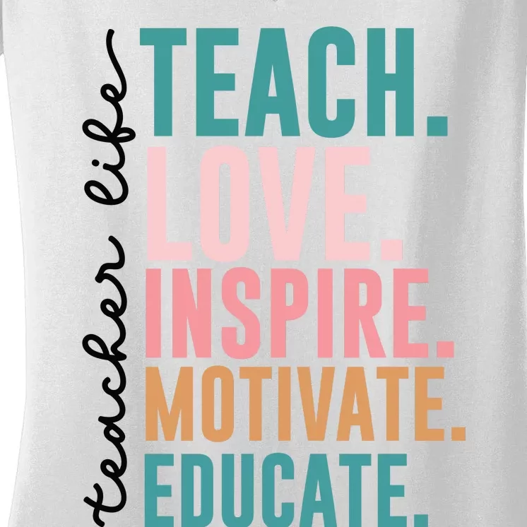 Teacher Women's V-Neck T-Shirt