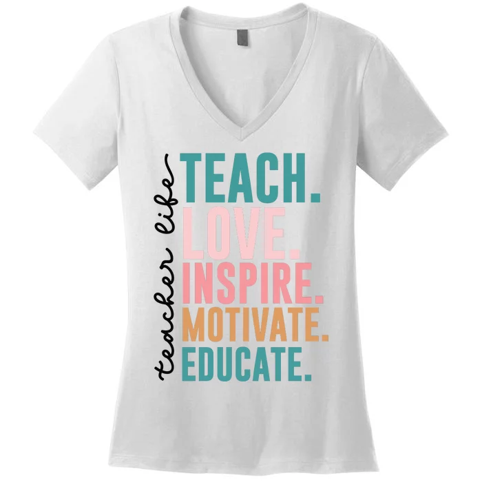 Teacher Women's V-Neck T-Shirt