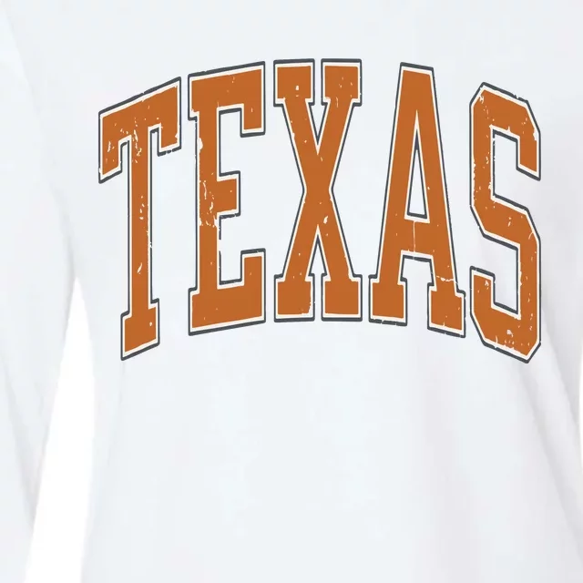 Texas Womens Cotton Relaxed Long Sleeve T-Shirt