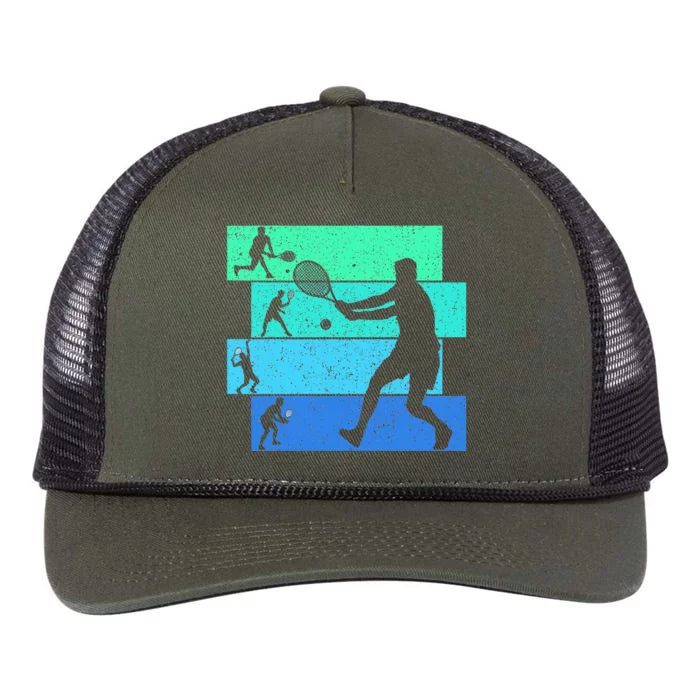 Tennis Retro Rope Trucker Hat Cap