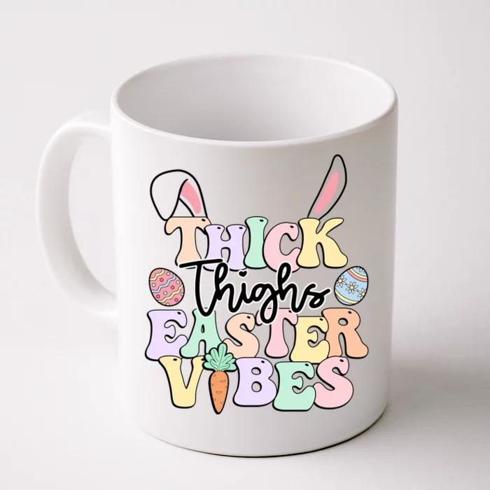 Thick Things Easter Vibes Easter Day Front & Back Coffee Mug