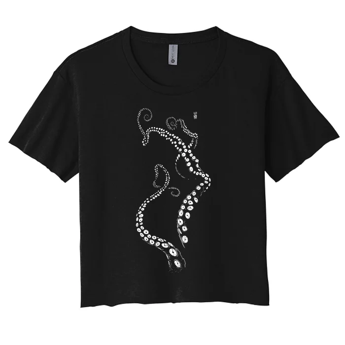 Tentacles Women's Crop Top Tee