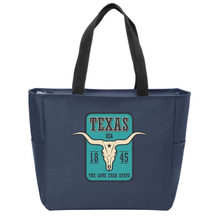 Texas Zip Tote Bag