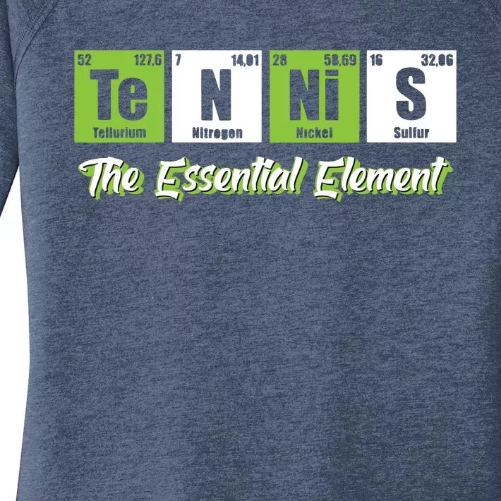 Tennis The Essential Element Funny Love Tennis Women's Perfect Tri Tunic Long Sleeve Shirt