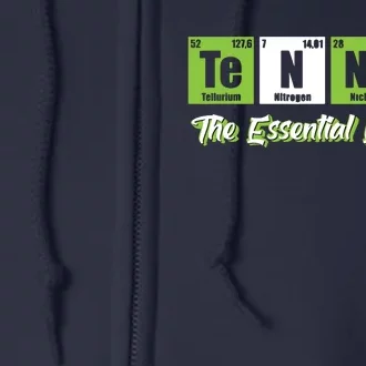 Tennis The Essential Element Funny Love Tennis Full Zip Hoodie