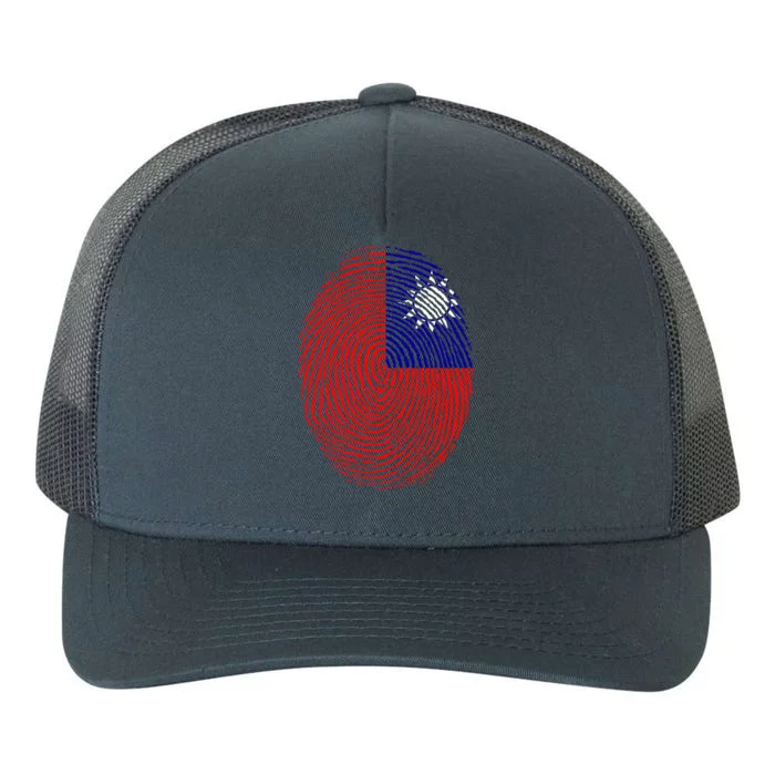 Taiwan Taiwanese Flag Dna Fingerprint Funny Gift Yupoong Adult 5-Panel Trucker Hat