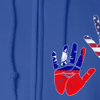 Taiwan Taiwanese Flag Proud America Hands Dna Mix Breed Meaningful Gift Full Zip Hoodie