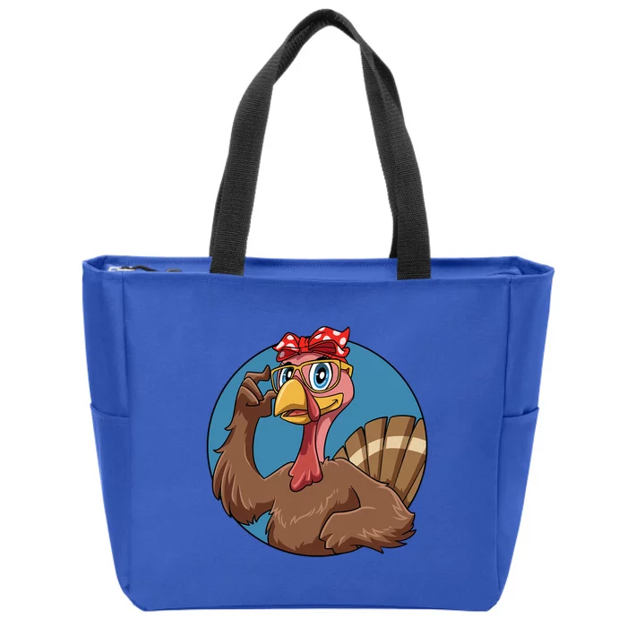 Thanksgiving Turkey For The Family Gift Zip Tote Bag