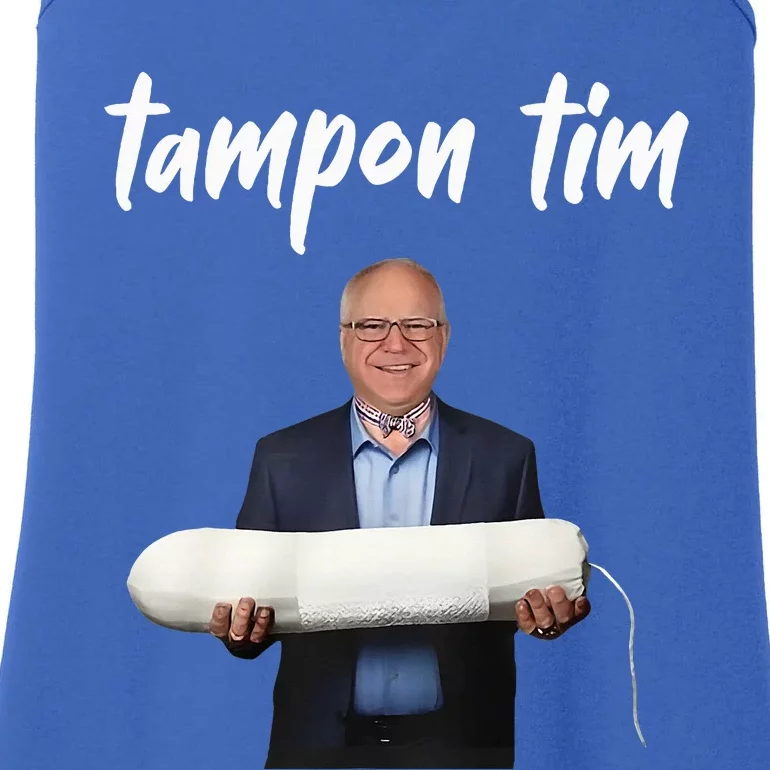 Tampon Tim Funny Tim Walz Joke Ladies Essential Tank