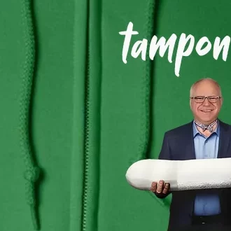 Tampon Tim Funny Tim Walz Joke Full Zip Hoodie