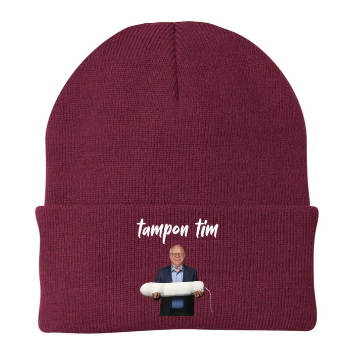 Tampon Tim Funny Tim Walz Joke Knit Cap Winter Beanie