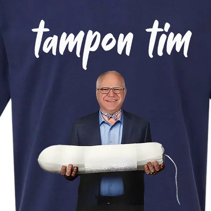 Tampon Tim Funny Tim Walz Joke Sueded Cloud Jersey T-Shirt