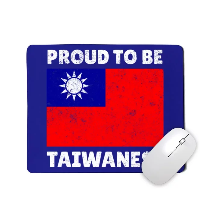 Taiwan Taiwanese Flag Proud Heart Love Vintage Cute Gift Mousepad