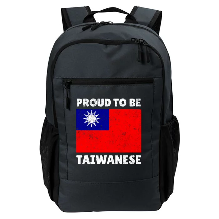 Taiwan Taiwanese Flag Proud Heart Love Vintage Cute Gift Daily Commute Backpack